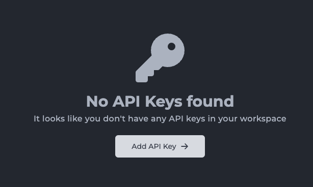 Atmos Pro API Keys - Add